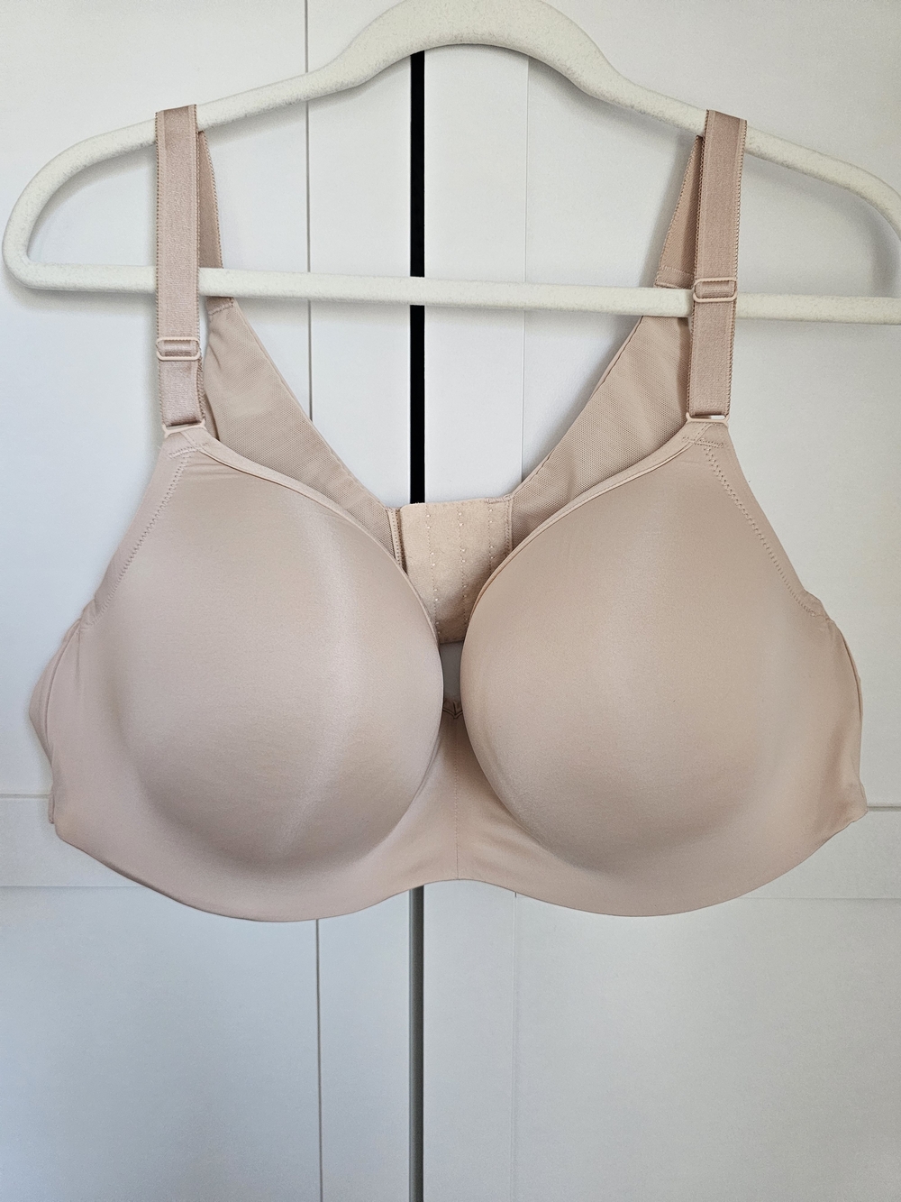 Torrid Curve 360 Back Smoothing Balconette Bra Beige Nude 46C Lightly Lined